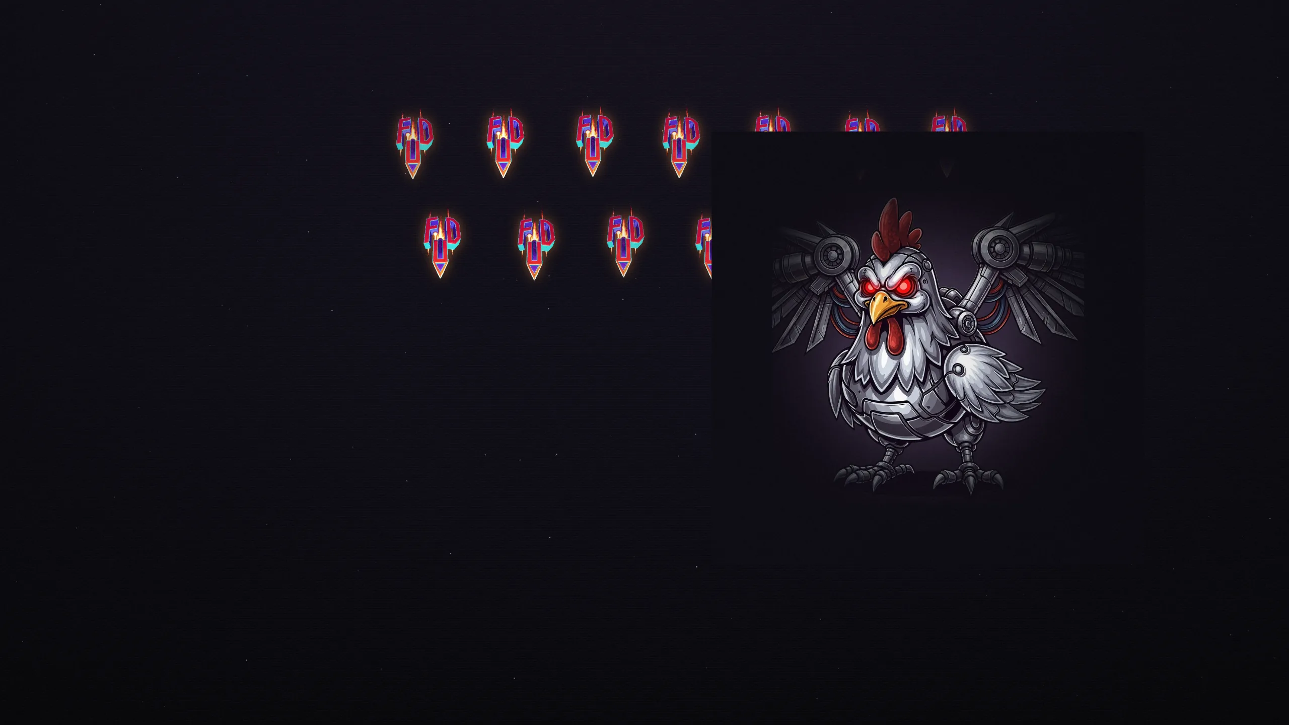 Retro Defender in-game sprites