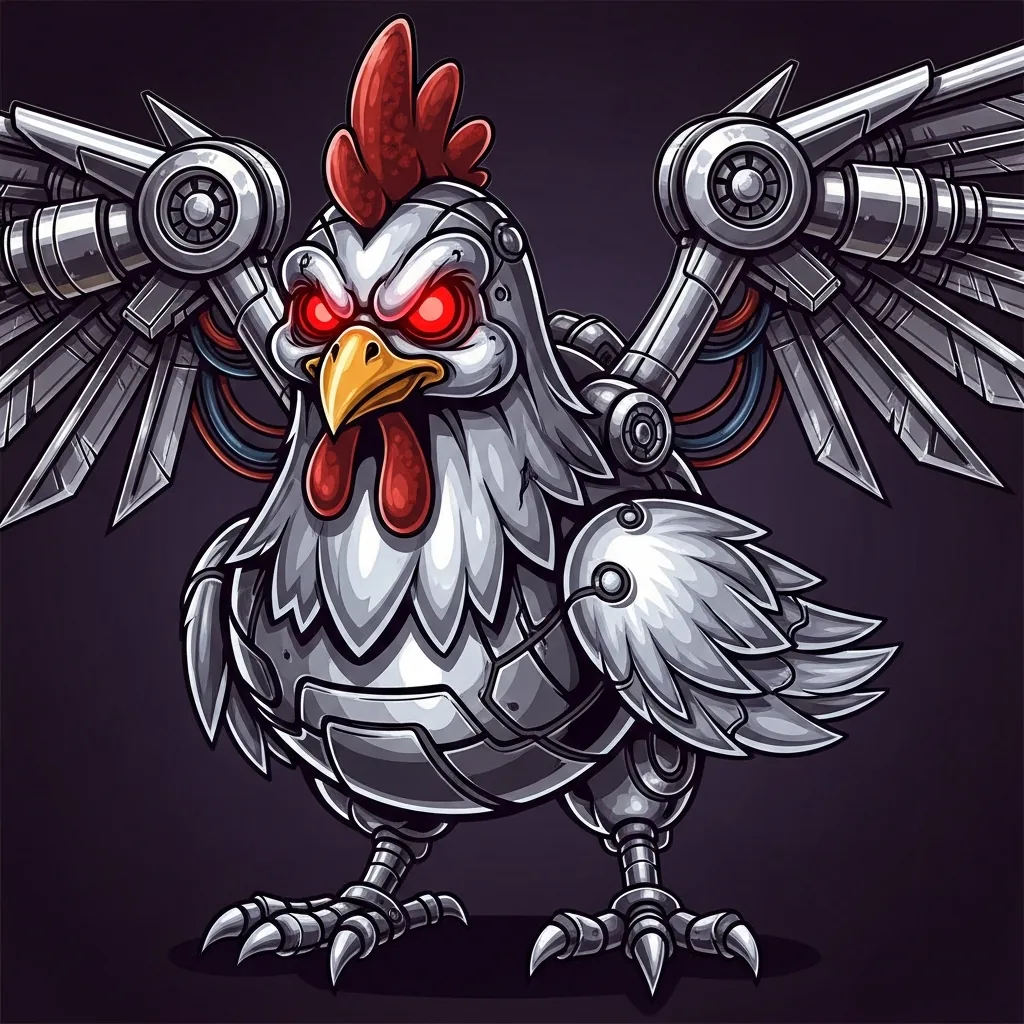 Robot Chicken — enemy sprite